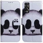 For Tecno Pova 2 Coloured Drawing Leather Phone Case(Panda)