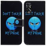 For Tecno Pova 2 Coloured Drawing Leather Phone Case(Anger)