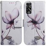 For Tecno Pova 2 Coloured Drawing Leather Phone Case(Magnolia Flower)