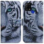 For Tecno Pova LD7 Coloured Drawing Leather Phone Case(Tiger)