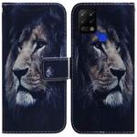 For Tecno Pova LD7 Coloured Drawing Leather Phone Case(Lion)