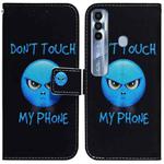 For Tecno Spark 7 Pro Coloured Drawing Leather Phone Case(Anger)