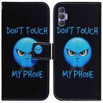 For Tecno Spark 8P Coloured Drawing Leather Phone Case(Anger)