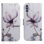 For Tecno Spark 8P Coloured Drawing Leather Phone Case(Magnolia Flower)