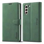 For Samsung Galaxy S22 5G Forwenw F1 Series Matte Strong Magnetism Leather Phone Case(Green)