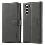 For Samsung Galaxy S22 5G Forwenw F1 Series Matte Strong Magnetism Leather Phone Case(Black)