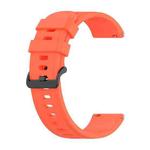 For Xiaomi Watch S1 Active / Watch Color 2 Solid Color Silicone Watch Band(Orange Red)