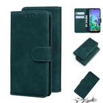 For LG K50 / Q60 Skin Feel Pure Color Flip Leather Phone Case(Green)