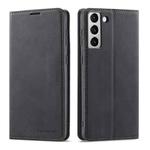 For Samsung Galaxy S22+ 5G Forwenw Dream Series Oil Edge Strong Magnetism Leather Phone Case(Black)
