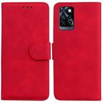For Infinix Note 10 Pro X695 Skin Feel Pure Color Flip Leather Phone Case(Red)