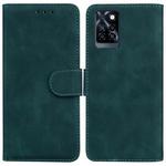For Infinix Note 10 Pro X695 Skin Feel Pure Color Flip Leather Phone Case(Green)