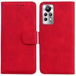 For Infinix Note 11 Pro / Note 11s Skin Feel Pure Color Flip Leather Phone Case(Red)