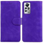 For Infinix Note 11 Pro / Note 11s Skin Feel Pure Color Flip Leather Phone Case(Purple)