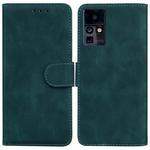 For Infinix Zero X / X Pro Skin Feel Pure Color Flip Leather Phone Case(Green)