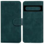 For Google Pixel 7 Pro 5G Skin Feel Pure Color Flip Leather Phone Case(Green)