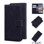 For Nokia 4.2 Skin Feel Pure Color Flip Leather Phone Case(Black)
