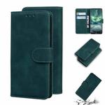 For Nokia 6.2 / 7.2 Skin Feel Pure Color Flip Leather Phone Case(Green)