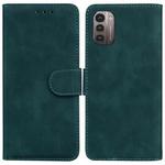 For Nokia G11 / G21 Skin Feel Pure Color Flip Leather Phone Case(Green)