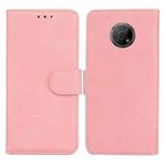 For Nokia G300 Skin Feel Pure Color Flip Leather Phone Case(Pink)