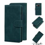 For Nokia X10 / X20 Skin Feel Pure Color Flip Leather Phone Case(Green)