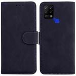 For Tecno Pova LD7 Skin Feel Pure Color Flip Leather Phone Case(Black)