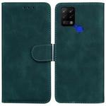 For Tecno Pova LD7 Skin Feel Pure Color Flip Leather Phone Case(Green)