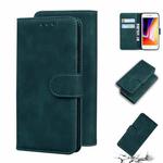 Skin Feel Pure Color Flip Leather Phone Case For iPhone 8 Plus / 7 Plus(Green)