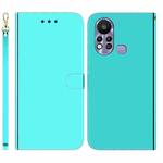 For Infinix Hot 11s X6812 Imitated Mirror Surface Horizontal Flip Leather Phone Case(Mint Green)
