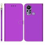 For Infinix Hot 11s X6812 Imitated Mirror Surface Horizontal Flip Leather Phone Case(Purple)