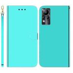 For Infinix Note 11 Imitated Mirror Surface Horizontal Flip Leather Phone Case(Mint Green)