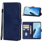 Leather Phone Case For OPPO F21 Pro 5G(Blue)