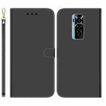 For Tecno Phantom X Imitated Mirror Surface Horizontal Flip Leather Phone Case(Black)