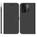 For Tecno Spark Go 2022 / Spark 8C Imitated Mirror Surface Horizontal Flip Leather Phone Case(Black)