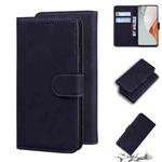 For OnePlus Nord N100 Skin Feel Pure Color Flip Leather Phone Case(Black)