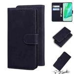 For OnePlus 9 Pro Skin Feel Pure Color Flip Leather Phone Case(Black)