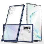 For Samsung Galaxy Note10 Clear Acrylic+PC+TPU Shockproof Phone Case(Navy Blue)
