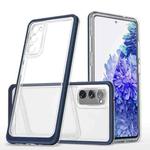 For Samsung Galaxy S20 FE Clear Acrylic+PC+TPU Shockproof Phone Case(Navy Blue)
