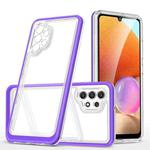 For Samsung Galaxy A32 4G Clear Acrylic+PC+TPU Shockproof Phone Case(Purple)