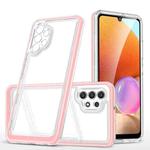 For Samsung Galaxy A32 4G Clear Acrylic+PC+TPU Shockproof Phone Case(Pink)