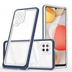 For Samsung Galaxy A42 5G Clear Acrylic+PC+TPU Shockproof Phone Case(Navy Blue)