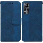 For Infinix Note 11 Geometric Embossed Leather Phone Case(Blue)