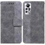 For Infinix Note 11 Pro / Note 11s Geometric Embossed Leather Phone Case(Grey)