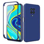 For Xiaomi Redmi Note 9S / Note 9 Pro Imitation Liquid Silicone 360 Full Body Phone Case(Blue)