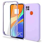 For Xiaomi Redmi 9C Imitation Liquid Silicone 360 Full Body Phone Case(Purple)