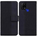 For Tecno Pova LD7 Geometric Embossed Leather Phone Case(Black)