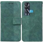 For Tecno Pova Neo LE6 Geometric Embossed Leather Phone Case(Green)
