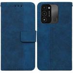 For Tecno Spark Go 2022 / Spark 8C Geometric Embossed Leather Phone Case(Blue)