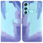 For Infinix Hot 11 X662 Watercolor Pattern Horizontal Flip Leather Phone Case(Winter Snow)