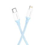 Borofone BX68 2.4A USB-C / Type-C to 8 Pin PD Charging Data Cable, Length:1m(Blue)
