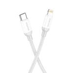 Borofone BX68 2.4A USB-C / Type-C to 8 Pin PD Charging Data Cable, Length:2m(Sliver)